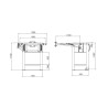 Steel crane basket for 1 person 850 mm (L)
