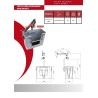 Rotating fiberglass basket for 2 people 1400x700x2407 (L x W x H)