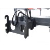 Extendable iron basket with base + 180º rotation for backhoe 