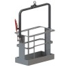 Iron suspended man basket for tower cranes for 2 people