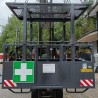Cesta portaoperarios de hierro para grúas torre para 4