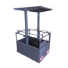 Iron suspended man basket for tower cranes for 3 people