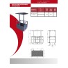 Iron suspended man basket for tower cranes for 3 people