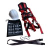 Kit completo seguridad Arnés, amarres, mosquetones y casco