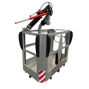 Rotating iron crane basket for 3 people 1500x900x1230 (L x W x H)