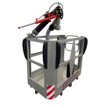 Cesta giratoria de aluminio para 3 personas