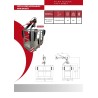 Rotating aluminum crane basket for 3 people