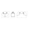 Clamshell bucket  - 700 Kg Aperture: 1430 mm