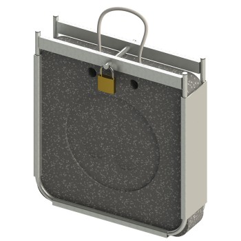 Box for two stabilizer pads 400x400 mm