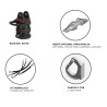 Hydraulic clamshell bucket - 3000 Kg Aperture: 1675 mm