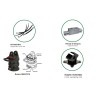 Hydraulic polyp grab - 2500 Kg Aperture: 1550 mm