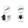Hydraulic polyp grab - 3500 Kg Aperture: 1900 mm