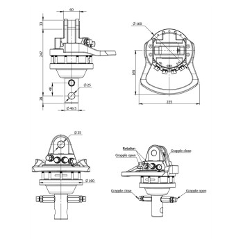 Hydraulic shaft rotator