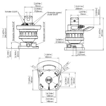 4-flange rotator R4B-R5/F
