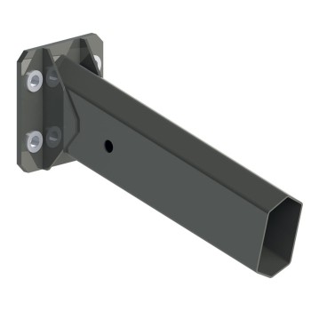 Connector coupling for crane basket Additional welded arm